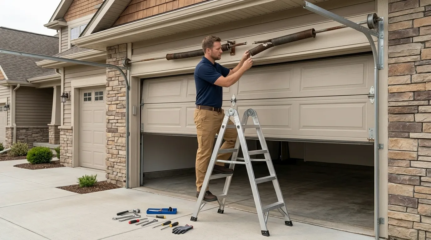 Repaired & tested - Toms River garage door service