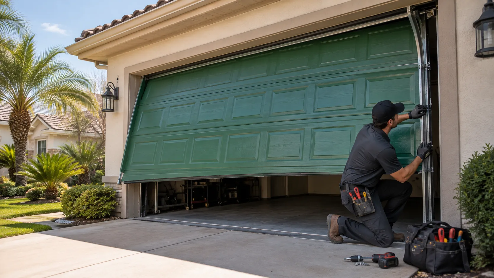 Garage door guides for Toms River homeowners